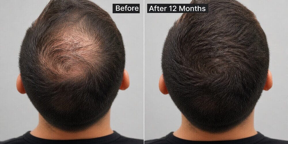 Wie sieht das Haar ein Jahr nach einer Haartransplantation aus?